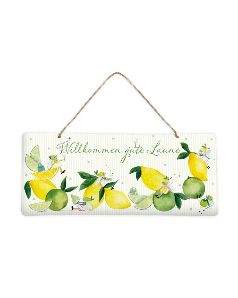 Zitronen-Metallschild "Fresh Lemons" vom Grätz Verlag