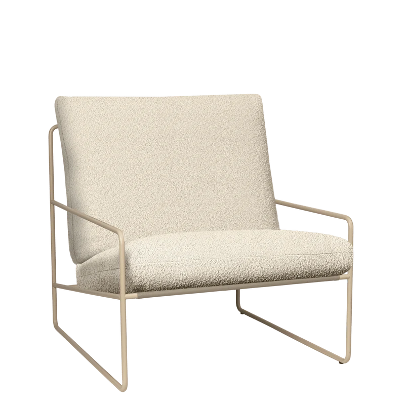 Sessel Desert 1-Sitzer Pure Bouclé/Cashmere Outdoor - ferm LIVING