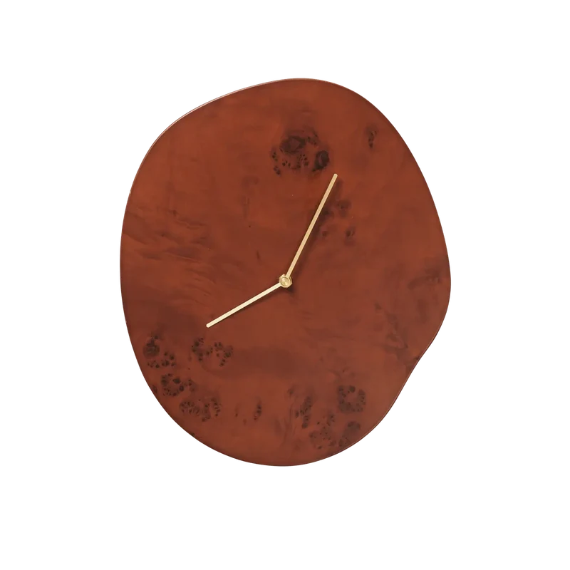 Wanduhr Melt Dark Stained Burl - ferm LIVING