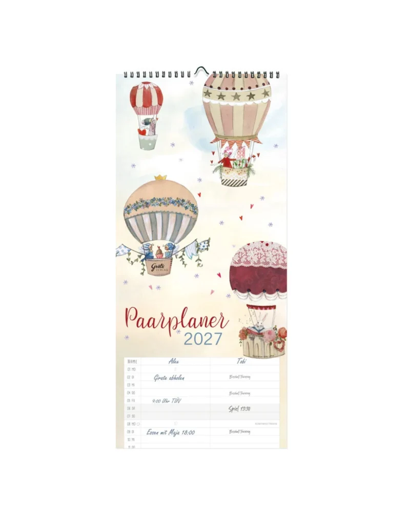 Paarplaner 2027 "Reise" vom Graetz Verlag