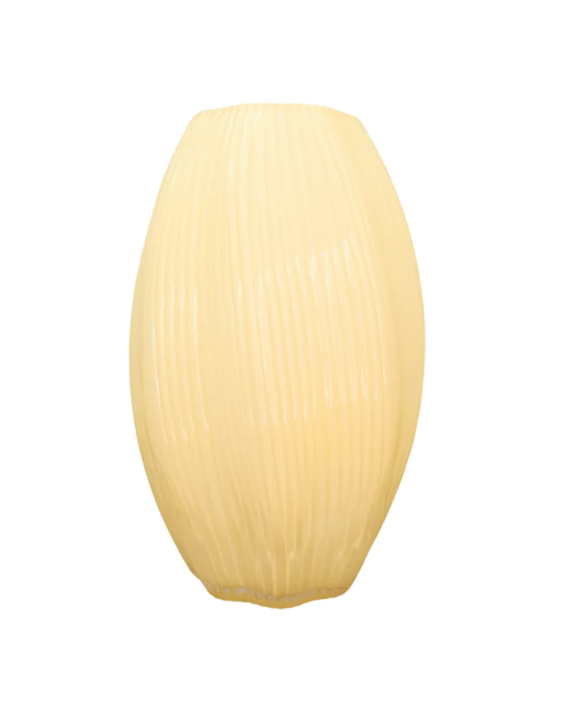 Gelbe bauchige Blumenvase von Clayre & Eef