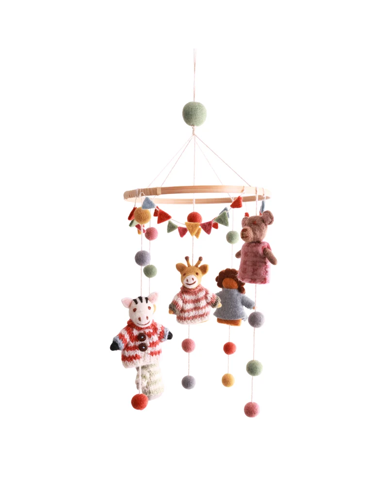 Mobile "Bunte Tiere" von Gry & Sif