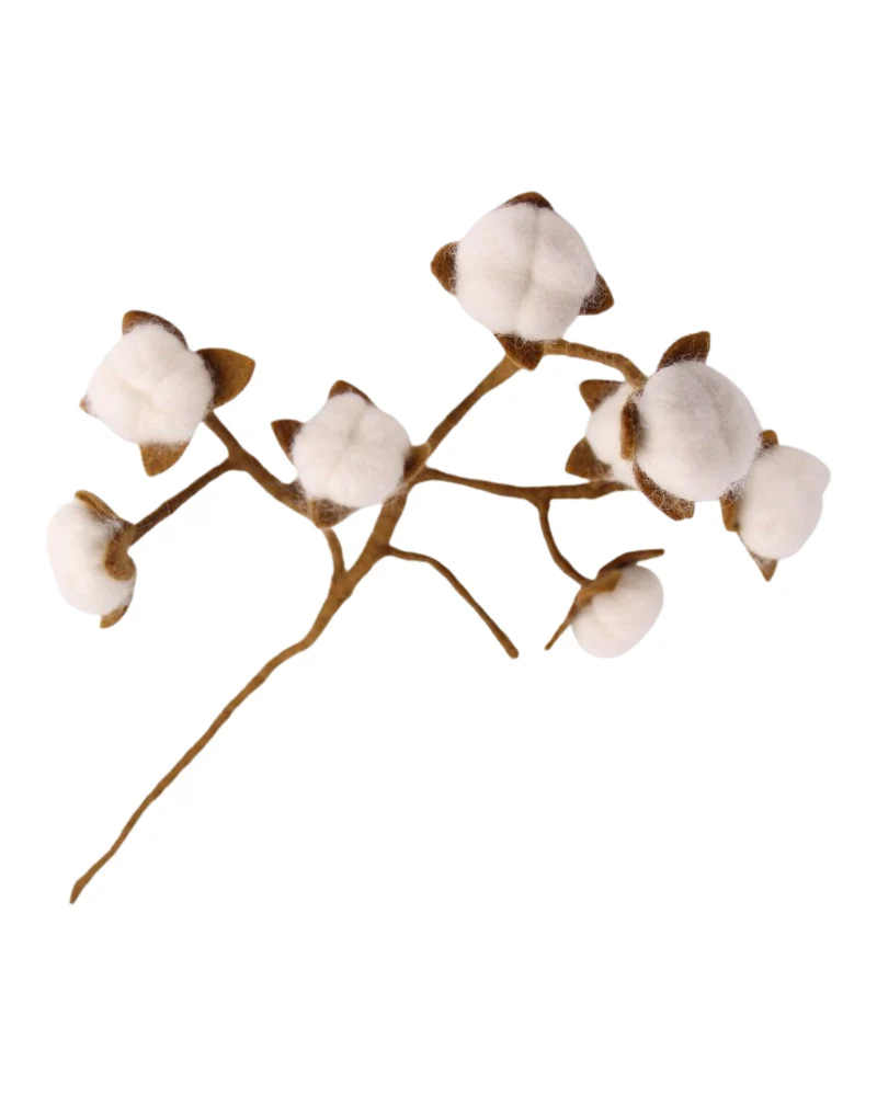 Filzblume "Baumwollblüten" von Gry & Sif