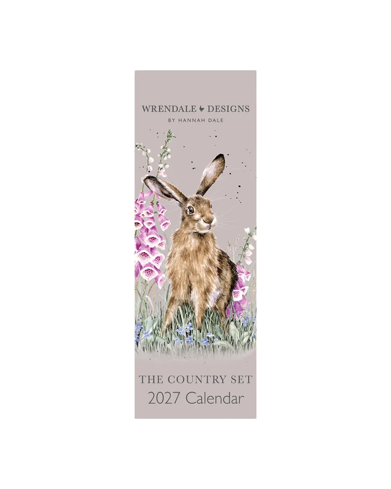 Landleben Streifenkalender 2027 "The Country Set" von Wrendale Designs