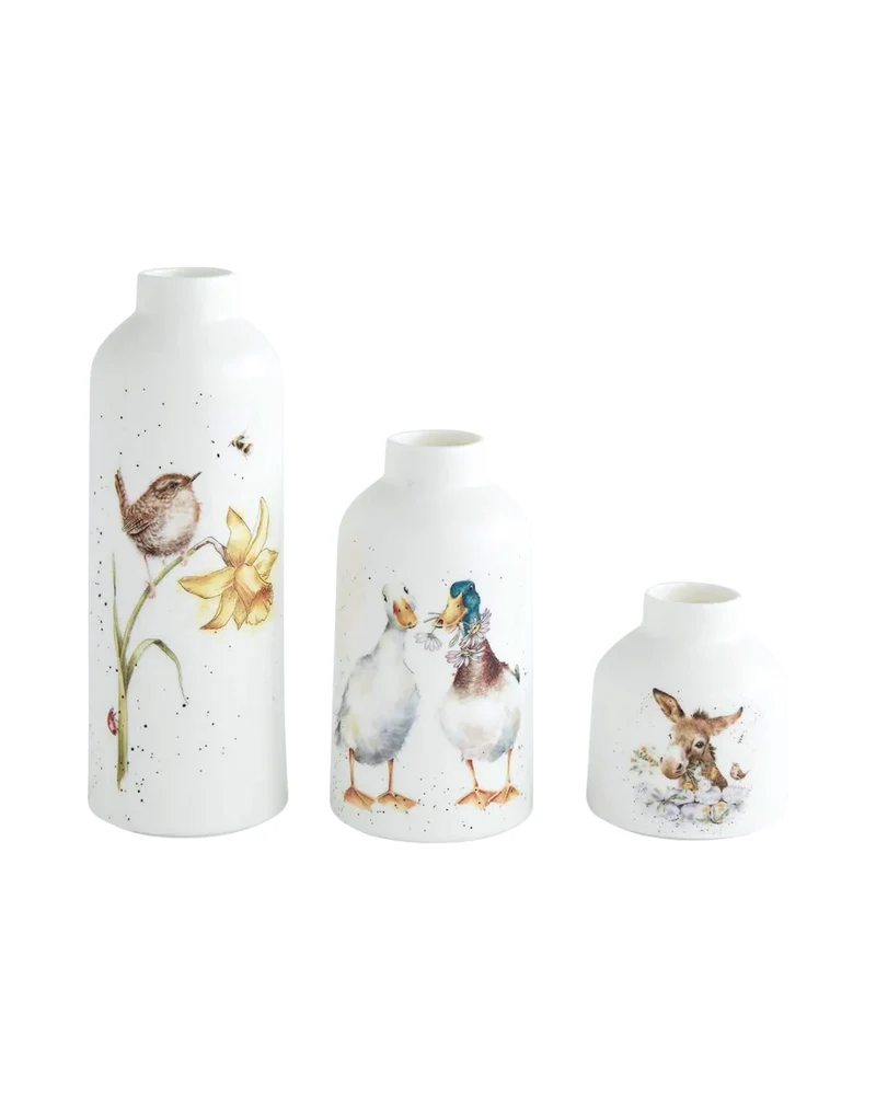Blumenvasen 3er-Set von Wrendale Designs