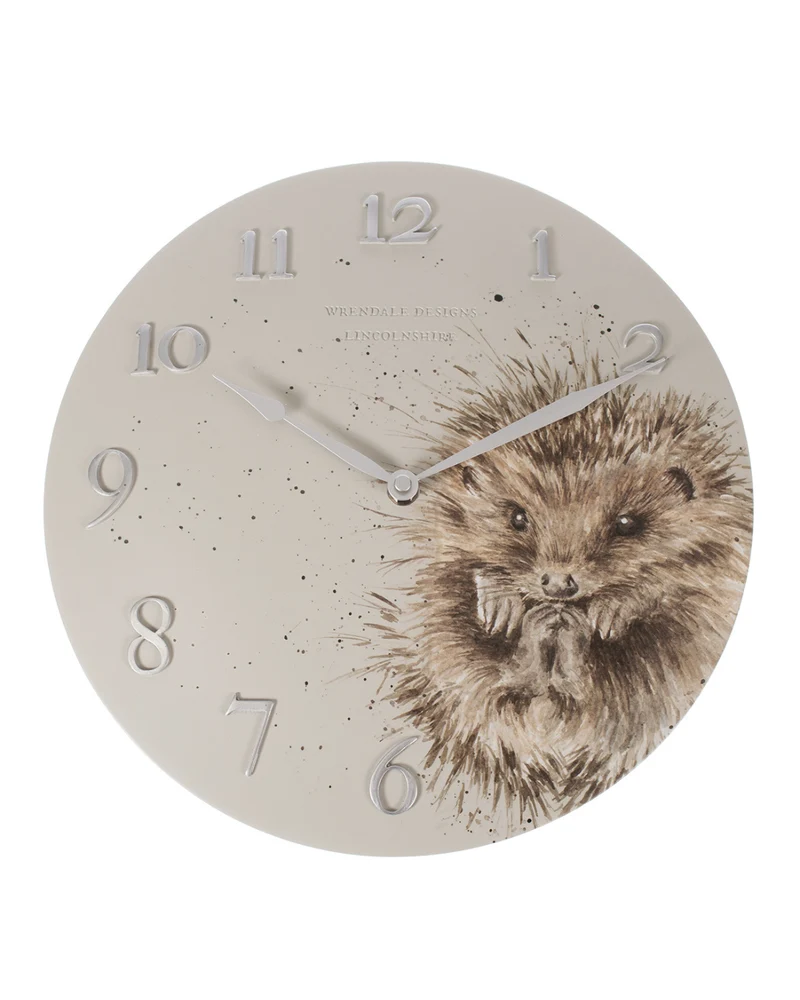 Igel Wanduhr "Awakening" von Wrendale Designs