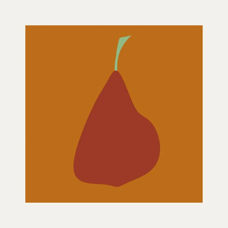 Kunstdruck 'Silent Fruits 06' Poster 40x40 - IH & KL Design Studio