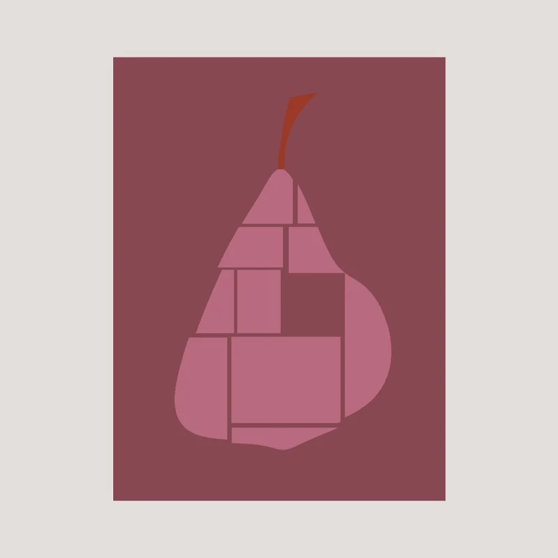 Kunstdruck 'Silent Fruits 04' Poster 30x40 - IH & KL Design Studio