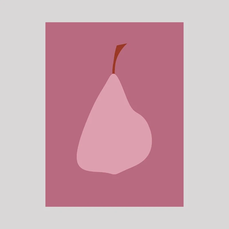 Kunstdruck 'Silent Fruits 01' Poster 30x40 - IH & KL Design Studio
