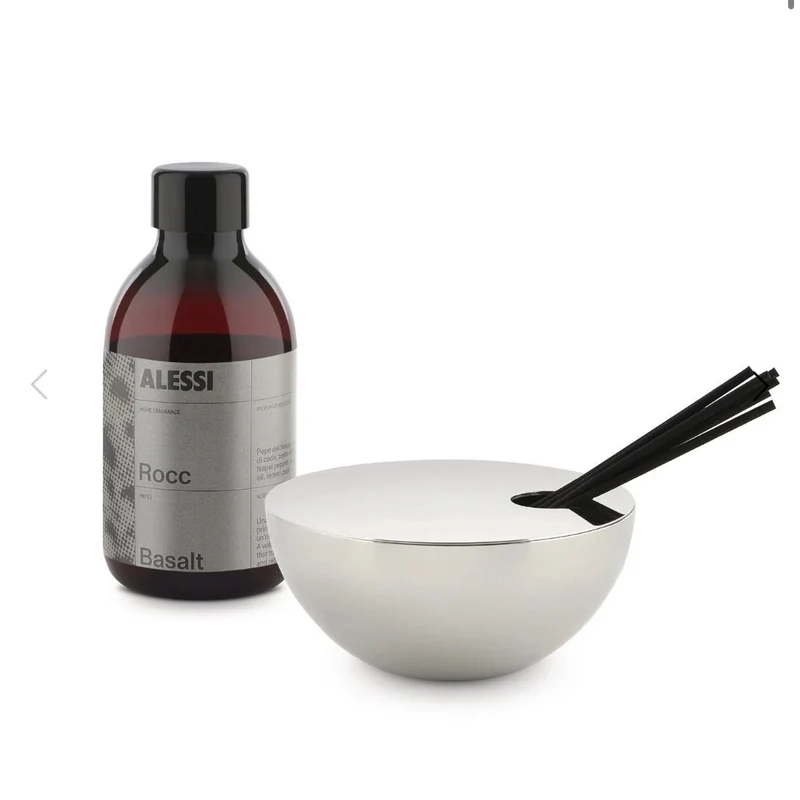 Rocc Basalt Raumduft Diffuser mit Stäbchen - Alessi
