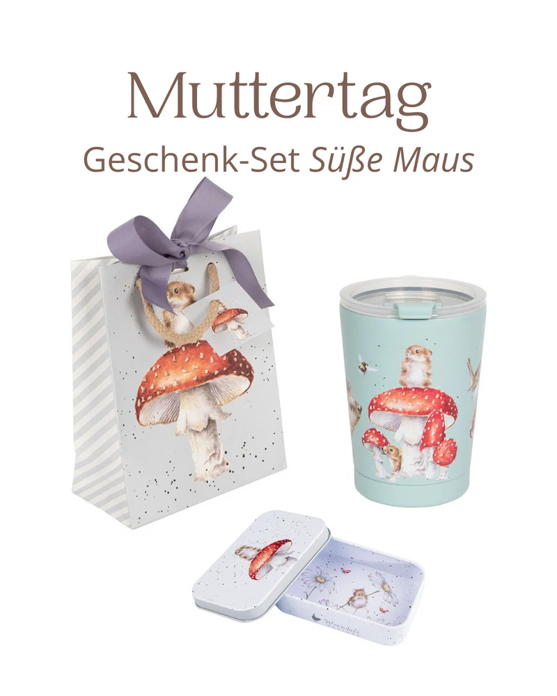 Muttertags Geschenk-Set "Süße Maus" von Wrendale Designs