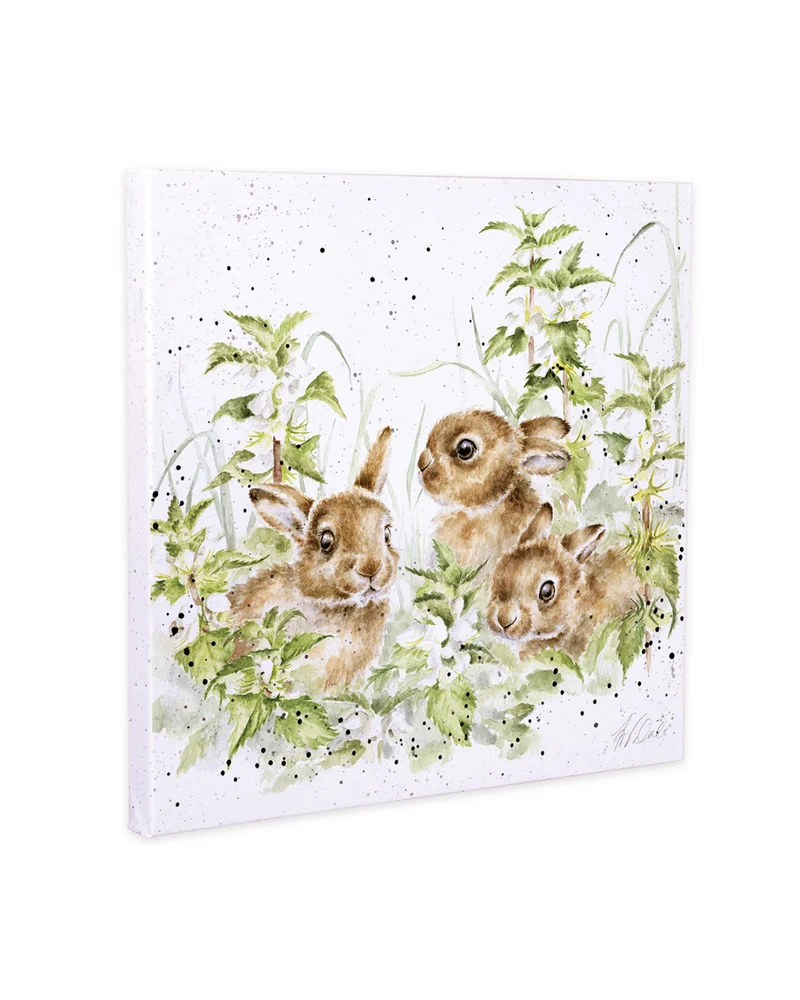 Hasen auf Leinwand "Spring Hares" von Wrendale Designs