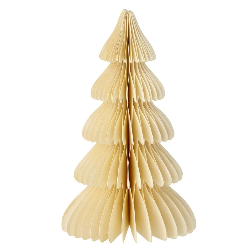 Tannenbaum aus Papier Honeycomb Tree 26cm Shell - Bungalow DK