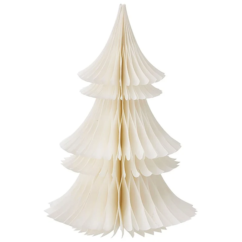 Tannenbaum aus Papier Honeycomb Tree 30cm Cream - Bungalow DK