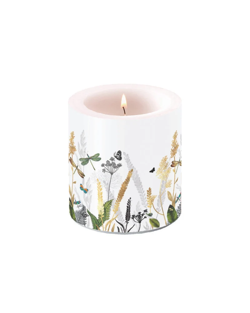 Blumen Kerze "Ornamental Flowers" von Ambiente