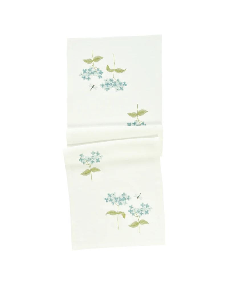 Hortensien Tischläufer "Damsel 50x150" von Sander Table + Home