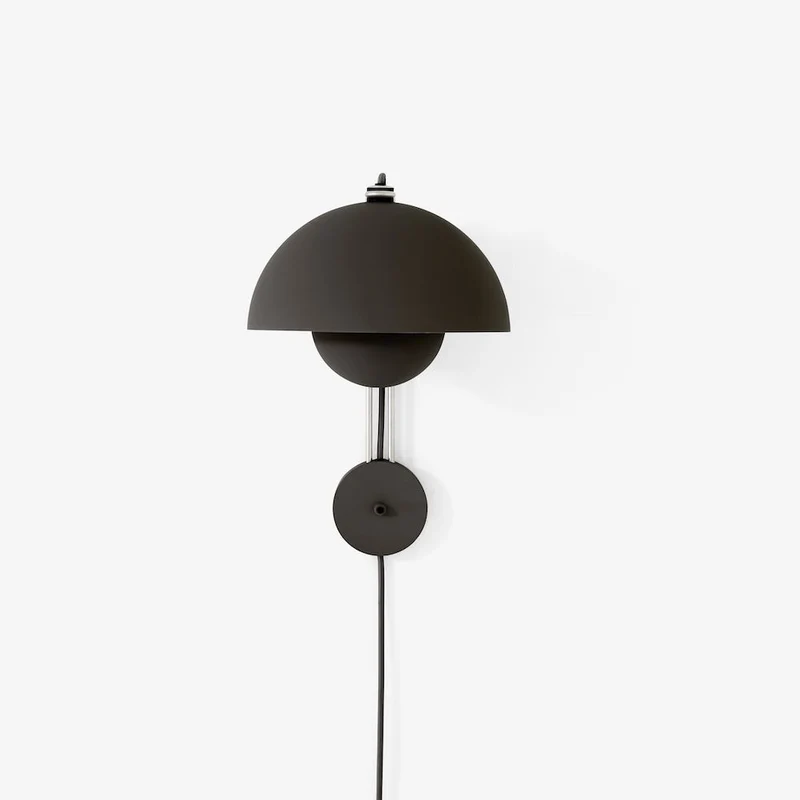 VP8 Flowerpot Wandleuchte Schwarz - &Tradition