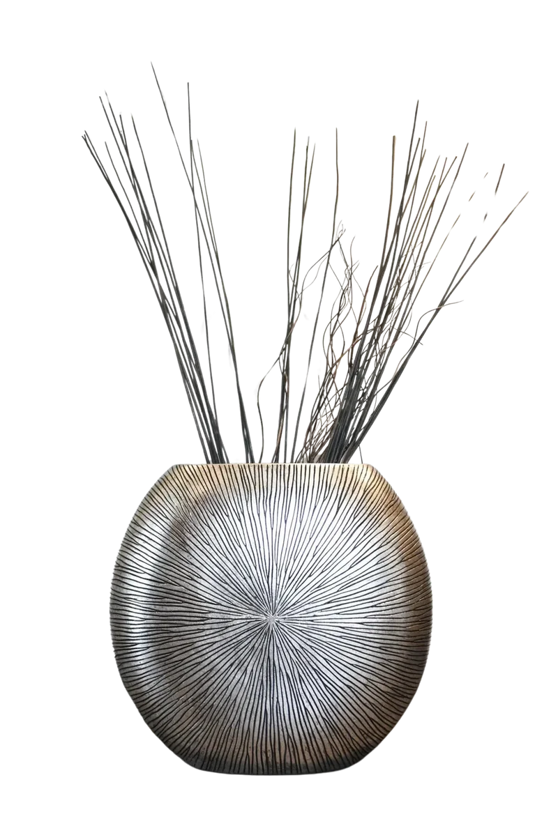 Bodenvase - Hailey | Silber, Schwarz