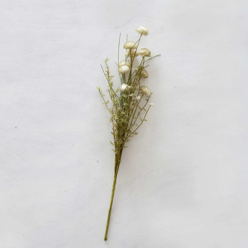 Deko-Blume "grau/grüntone"