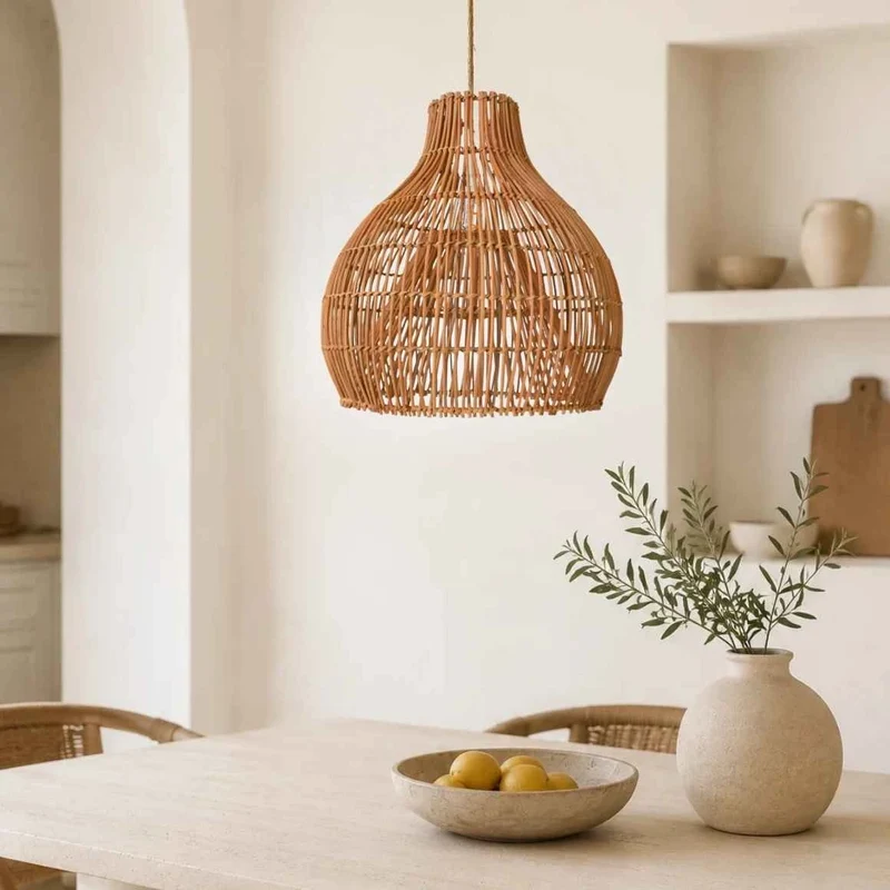 Rattan-Lampenschirm für Pendelleuchte GILI | 40 cm