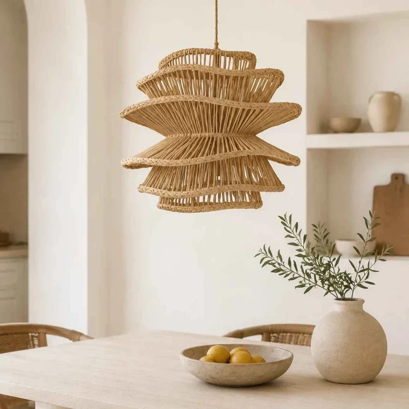 Rattan-Lampenschirm für Pendelleuchte NOAH | 45 cm