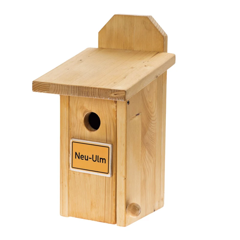 Vogelhaus mit Ortsname Neu-Ulm