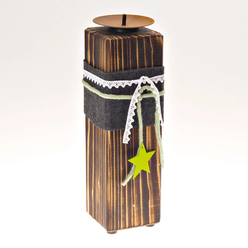 Kerzenständer aus Holz - groß