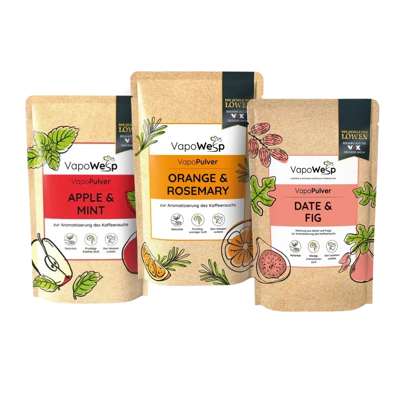 Vapowesp Pulver Set (3 Sorten) – Nachfüllpack zum Vorteilspreis