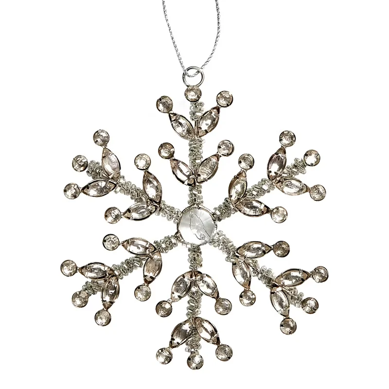 HANG ON Schneeflocke Strass & Perlen