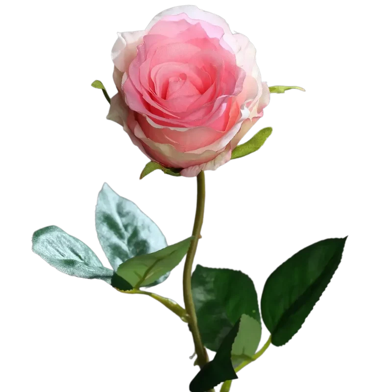 Künstliche Rose - Efgenia | 48 cm, halboffen
