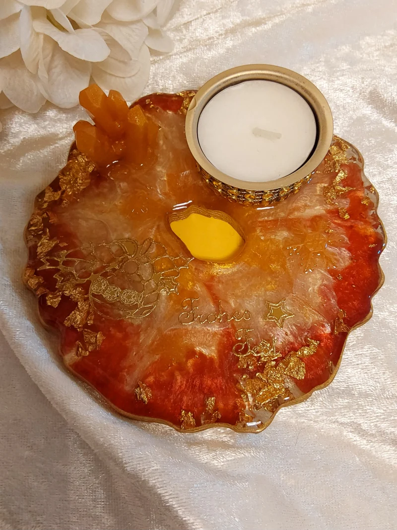 Teelicht aus Resin
