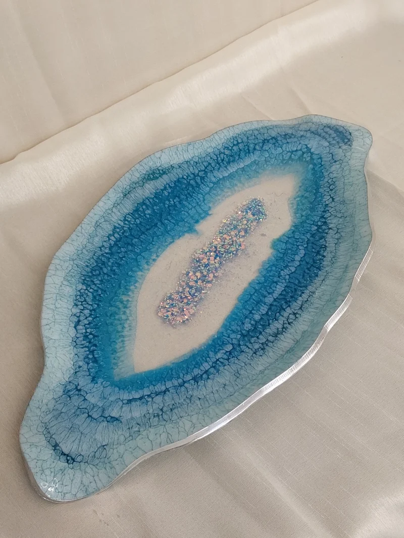 Resin Schale Obstschale Oval