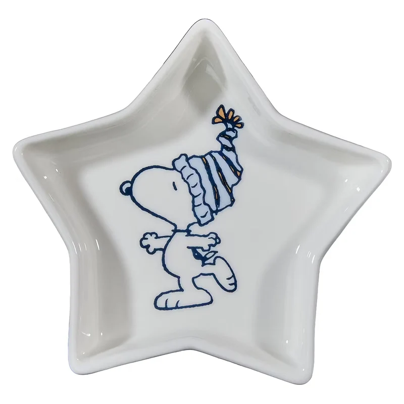 PEANUTS Schmuckteller Stern Snoopy Mütze