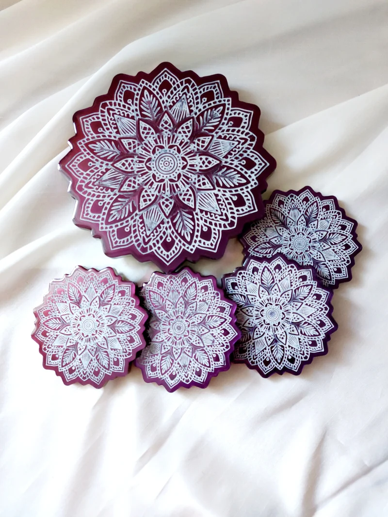 Resin Mandala Set