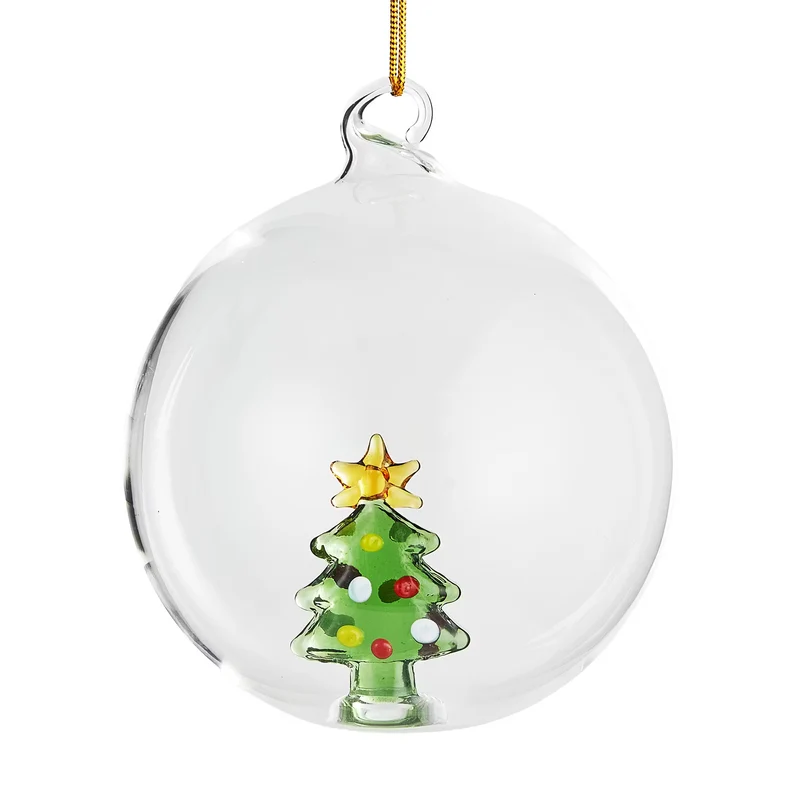 HANG ON Glaskugel Tannenbaum