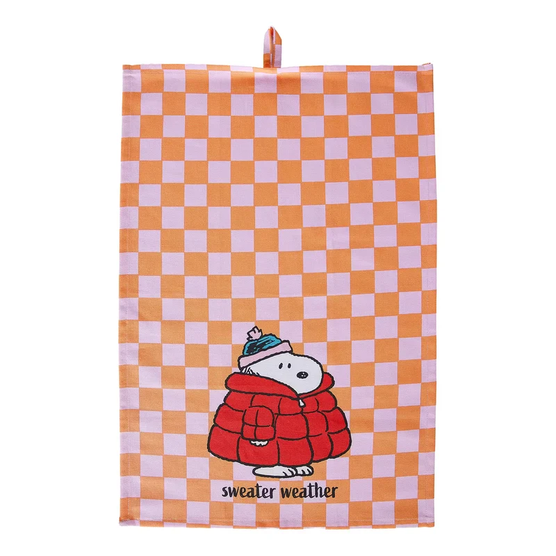 PEANUTS Geschirrtuch Checker Style