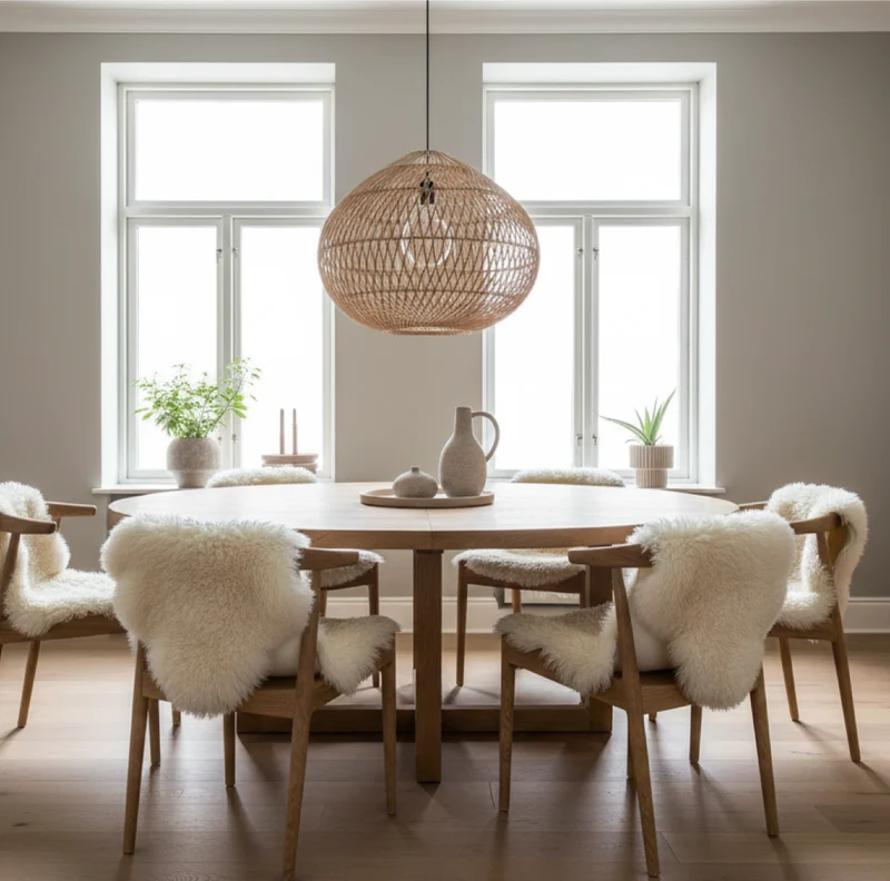 Rattan Hängelampe Indoor Karen 70 | 90cm