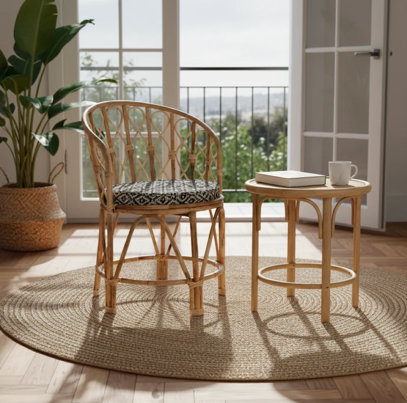Boho Bambus Stuhl MADAME | 2-er Set