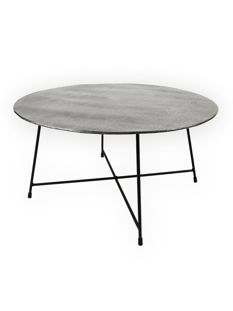 Couchtisch | "David" mit Raw Nickel/Bronze-Finish