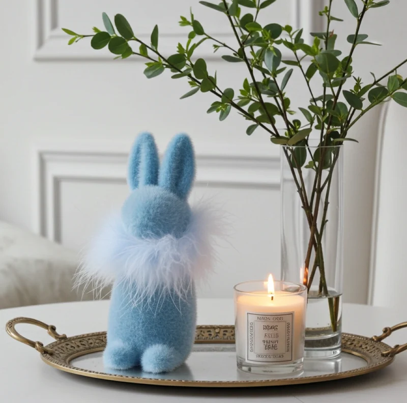 Hellblauer Hase Stuppsi