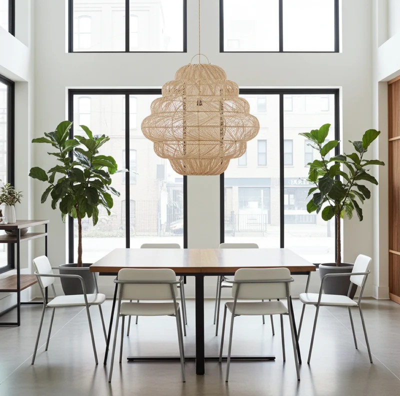 Rattan Lampe XL AURORA 102cm