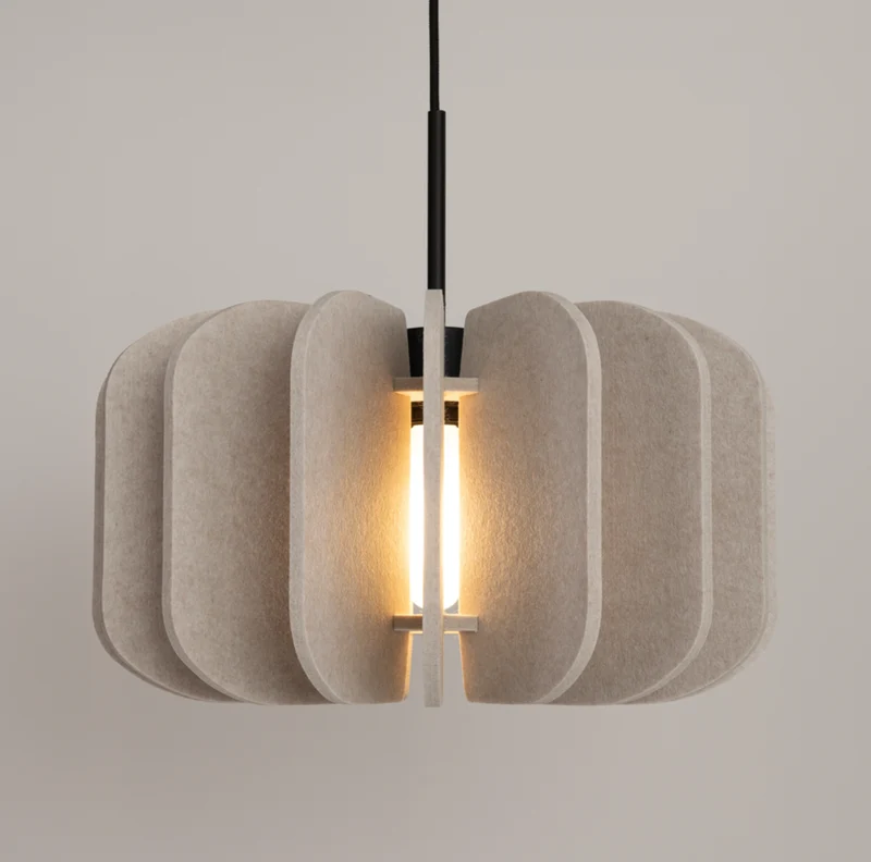 Pendelleuchte beige MULA 45