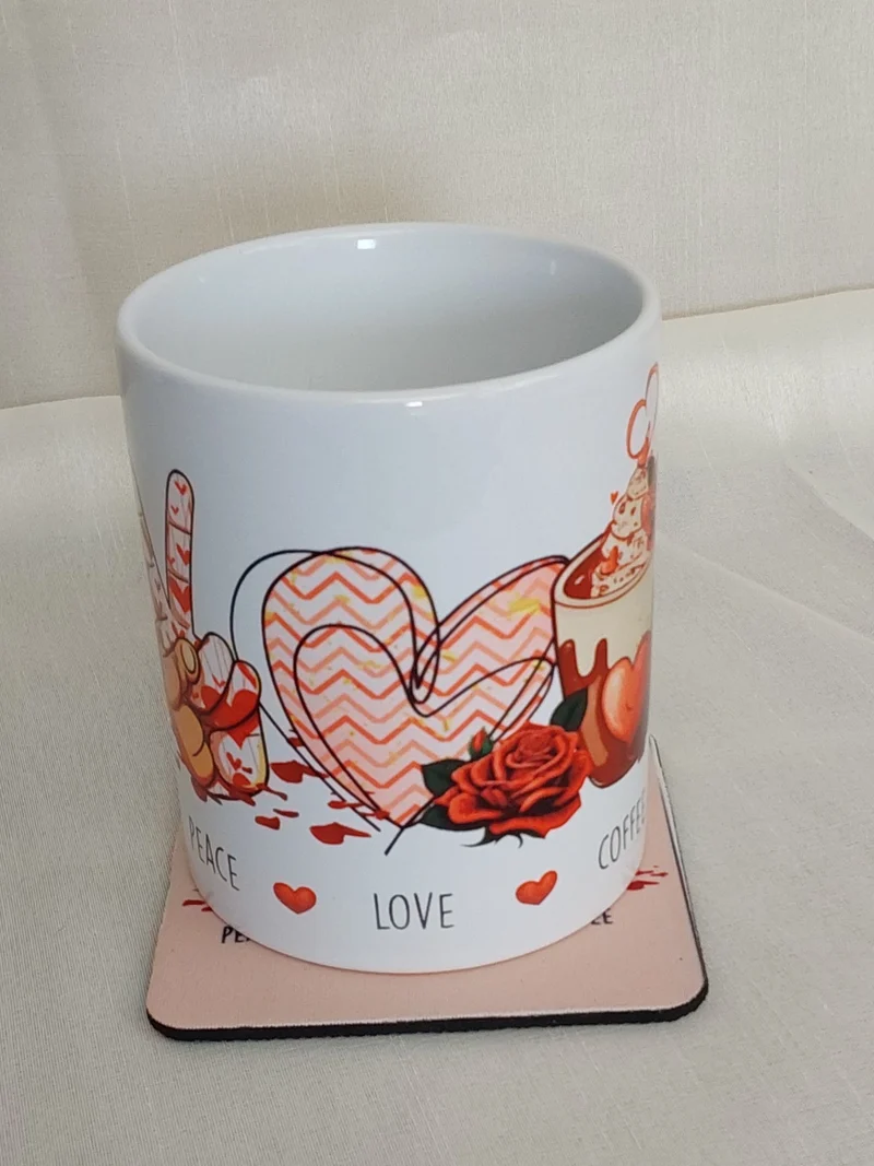 Tasse Peace Love Coffee