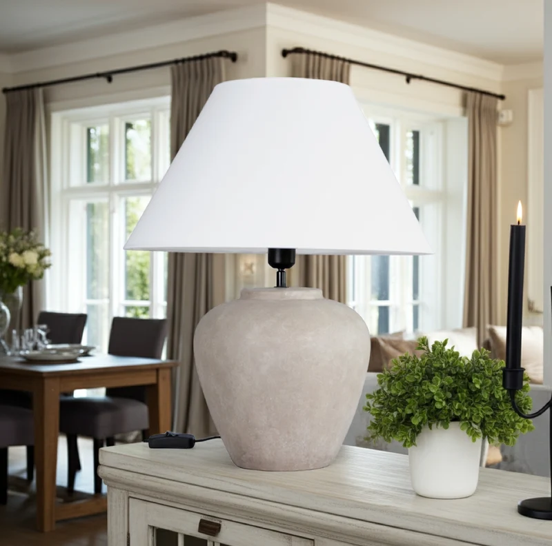 Landhaus Tischlampe Lilly 41cm