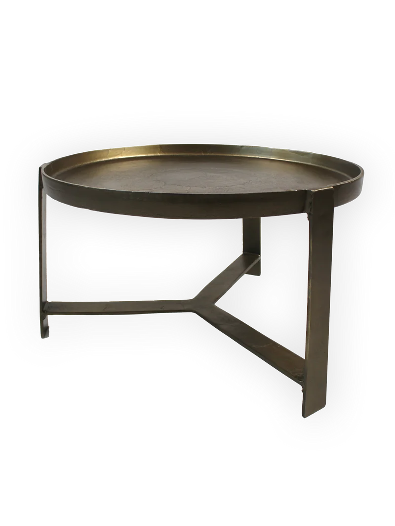 Couchtisch | "Shaun" mit Brass Antique-Finish