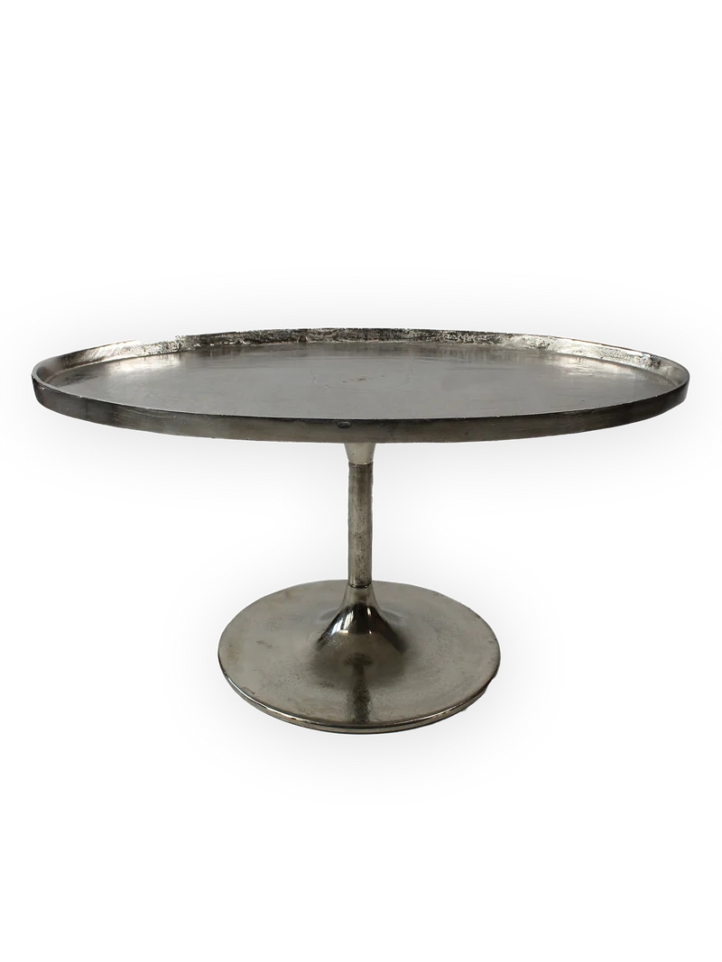 Couchtisch | "Don" mit Raw Nickel-Finish