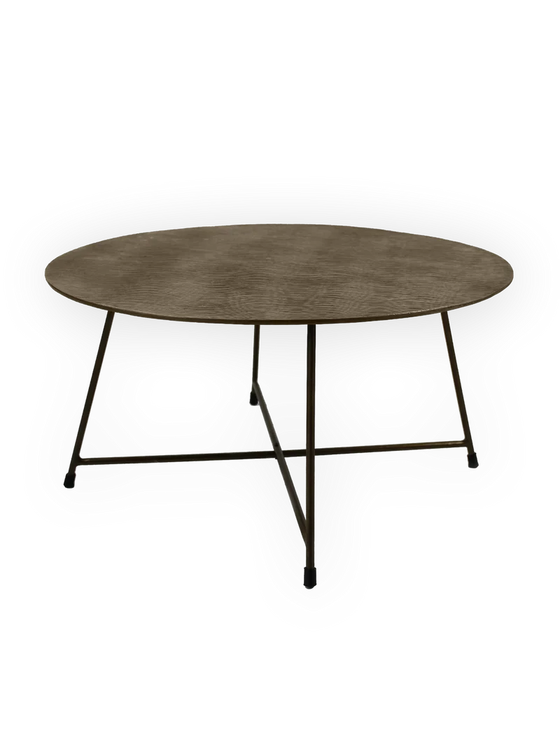 Couchtisch | "Russell" 60cm mit Brass Antique-Finish