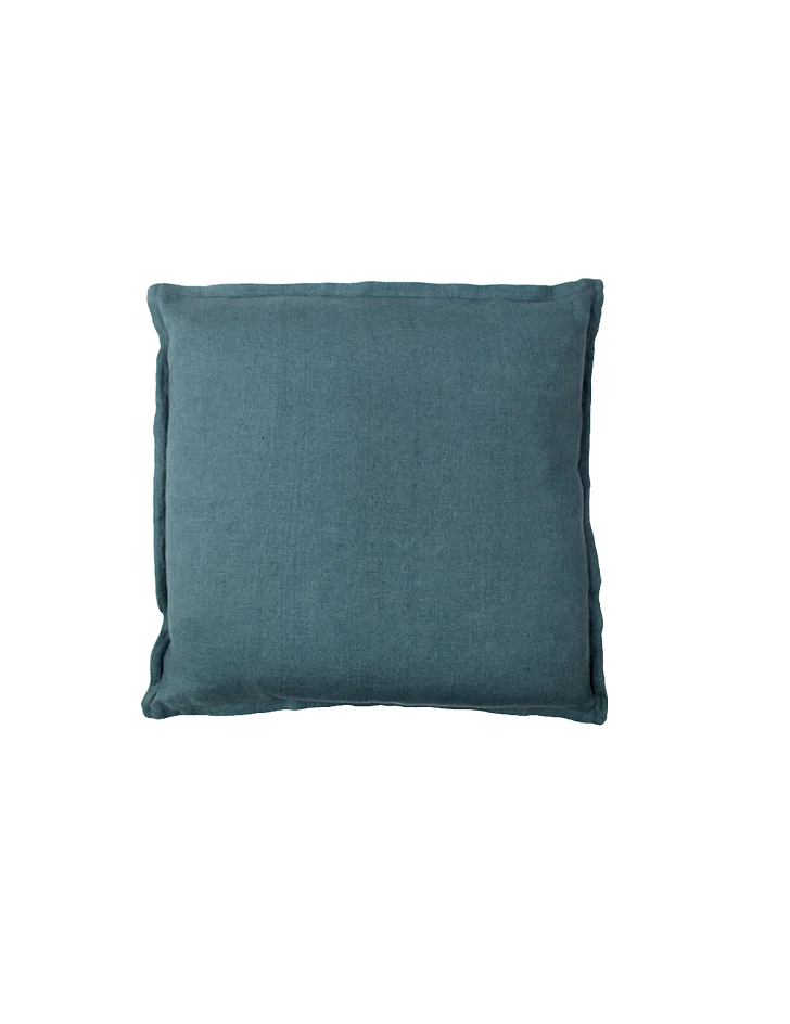 Kissenhülle | Linen in blue