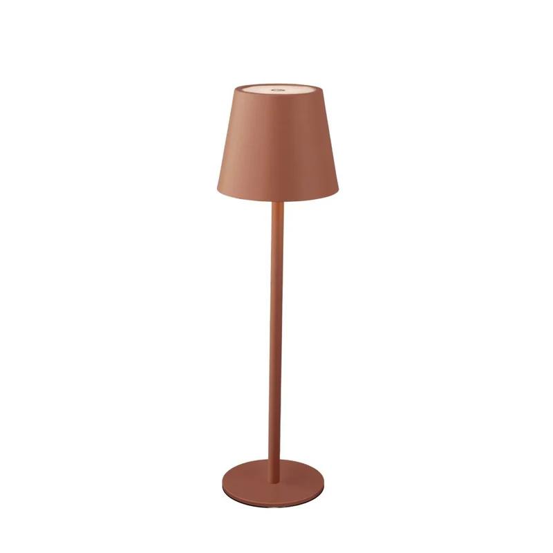 Wiederaufladbare Tischlampe LED H 27 cm terra