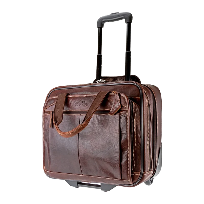 Akten Trolley aus Leder